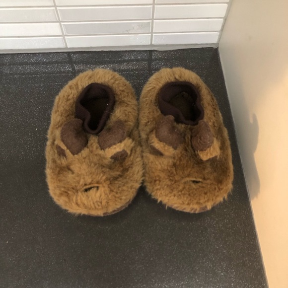 EUC L.L. Bean Animal Paws toddler Moose slippers - Picture 2 of 8